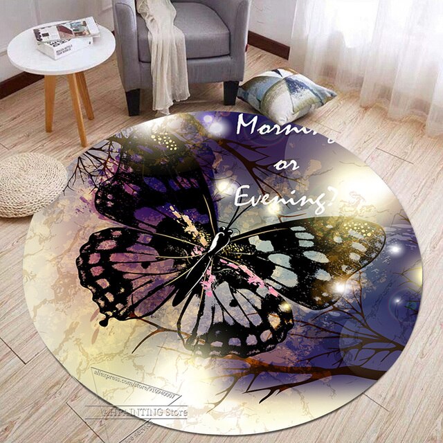 Modern 3d Round Carpet Living Room Decor Rugs Sofa Coffee Table Area Rug Home Decoraction Luxury Bedroom Washable Floor Mats