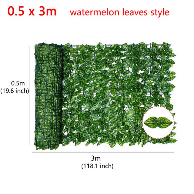 Artificial Leaf Privacy Fence Roll Privacy Fence Simulated Green Leaf Wall Landscaping Outdoor Garden Backyard Balcony Decor
