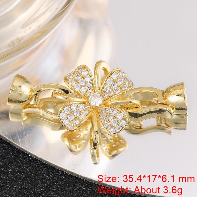 Juya DIY Needlwork Bead Jewelry Making Accessories Decoration Pearls Fittings Luxury Connector Clousure Fastener Clasps Supplies