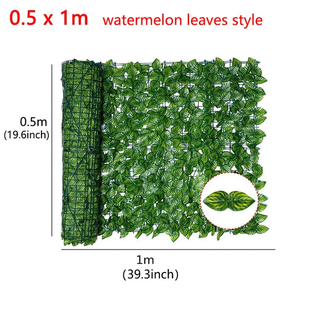 Artificial Leaf Privacy Fence Roll Privacy Fence Simulated Green Leaf Wall Landscaping Outdoor Garden Backyard Balcony Decor
