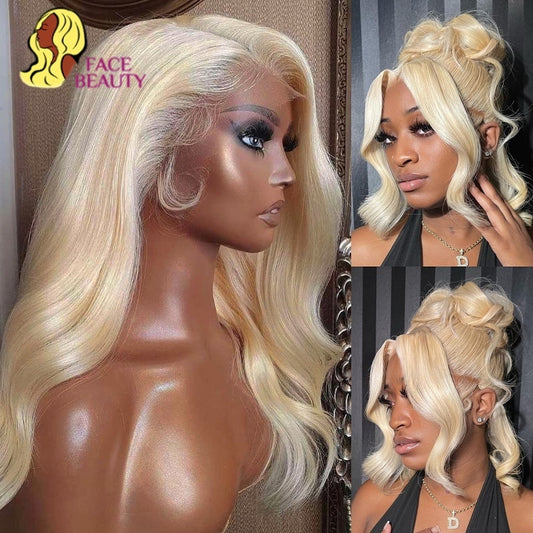 360 Lace Frontal Wig 613 Blonde 13x4 13x6 Body Wave Lace Front Wig Preplucked Brazilian Lace Front Human Hair Wigs 30 32 Inch