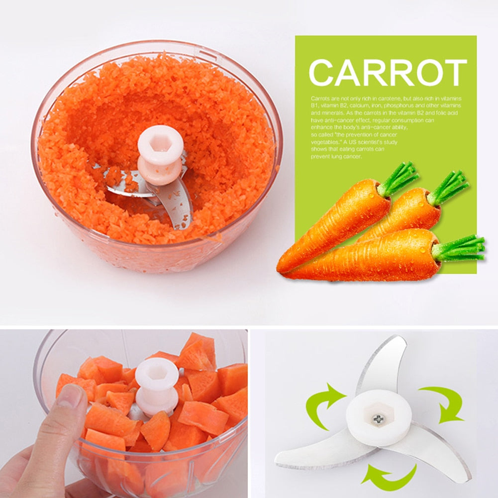 Manual Fruit Vegetable Chopper Hand Twist Pull Food Cutter Onion Nuts Grinder Mincer Shredder Garlic Cutter Kitchen Accessories