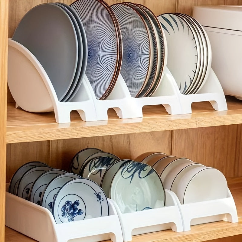 1pc New Plate Drying Rack Kitchen Cabinet Organizer Bowl Pot Lid Stand Dish Shelf Storage Holder Drainer Tray Kitchen Accessorie
