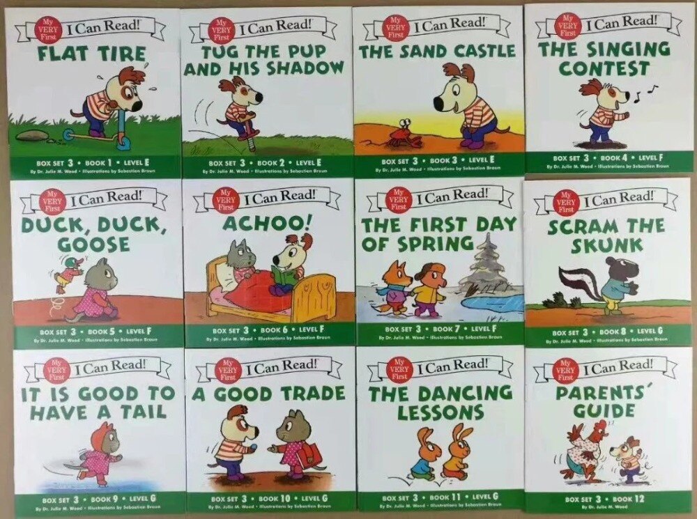 84 books 7 sets I Can Read series Phonics natural spelling picture English Book Children kids pocket story book Age 0-6