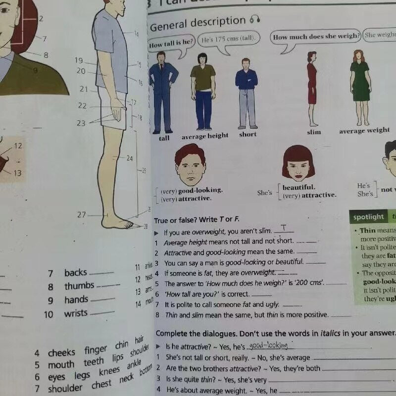 3PCS Full Color Oxford Word Skills Basic / Intermediate / Advanced Learn and Practise English Vocabulary Textbook Workbook