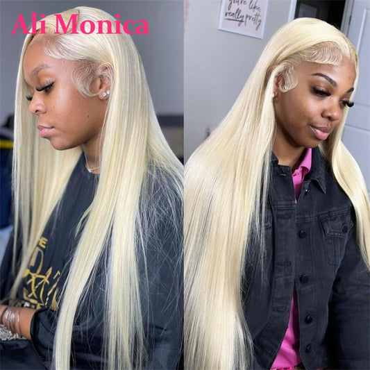 613 Human Hair 13x4 Lace Front Frontal Wig Straight Transparent 13x6 Frontal Wigs for Women 4x4 Lace Closure Wig 32 34 36 Inches