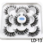 5 Pairs 25mm 3D Mink Lashes Bulk Russian Volume Fluffy Natural False Eyelashes Thick Dramatic Mink Eyelashes Wholesale maquiagem