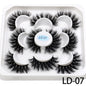 5 Pairs 25mm 3D Mink Lashes Bulk Russian Volume Fluffy Natural False Eyelashes Thick Dramatic Mink Eyelashes Wholesale maquiagem