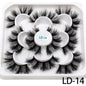 5 Pairs 25mm 3D Mink Lashes Bulk Russian Volume Fluffy Natural False Eyelashes Thick Dramatic Mink Eyelashes Wholesale maquiagem