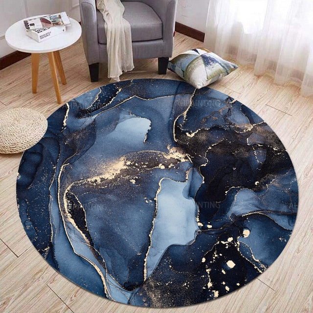 Modern 3d Round Carpet Living Room Decor Rugs Sofa Coffee Table Area Rug Home Decoraction Luxury Bedroom Washable Floor Mats