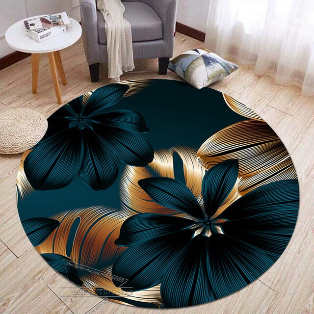 Modern 3d Round Carpet Living Room Decor Rugs Sofa Coffee Table Area Rug Home Decoraction Luxury Bedroom Washable Floor Mats