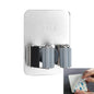 304 Stainless SteelWall Mounted Mop Broom Holder Adhesive Multi-Purpose Hooks Broom Hanger Kitchen Bathroom Accessorie Hook Rack