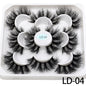 5 Pairs 25mm 3D Mink Lashes Bulk Russian Volume Fluffy Natural False Eyelashes Thick Dramatic Mink Eyelashes Wholesale maquiagem