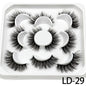 5 Pairs 25mm 3D Mink Lashes Bulk Russian Volume Fluffy Natural False Eyelashes Thick Dramatic Mink Eyelashes Wholesale maquiagem