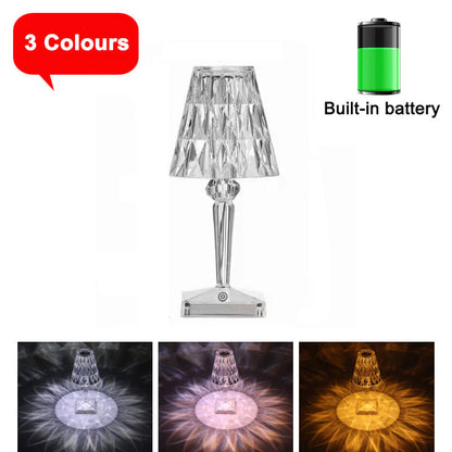 LED Rose Crystal Diamond Night Light