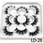 5 Pairs 25mm 3D Mink Lashes Bulk Russian Volume Fluffy Natural False Eyelashes Thick Dramatic Mink Eyelashes Wholesale maquiagem
