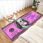 Dollar Money Motorcycle Display Carpet Work Floor Garage Racing Electric Vehicle Mat Entrance Doormat Living Room Rug Home Decor