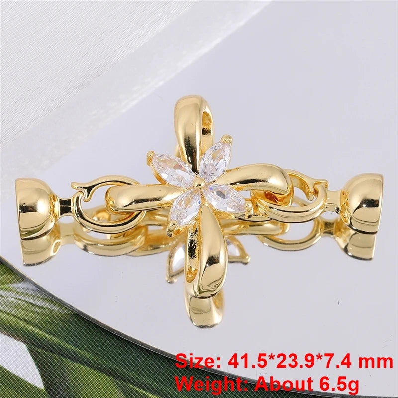 Juya DIY Needlwork Bead Jewelry Making Accessories Decoration Pearls Fittings Luxury Connector Clousure Fastener Clasps Supplies