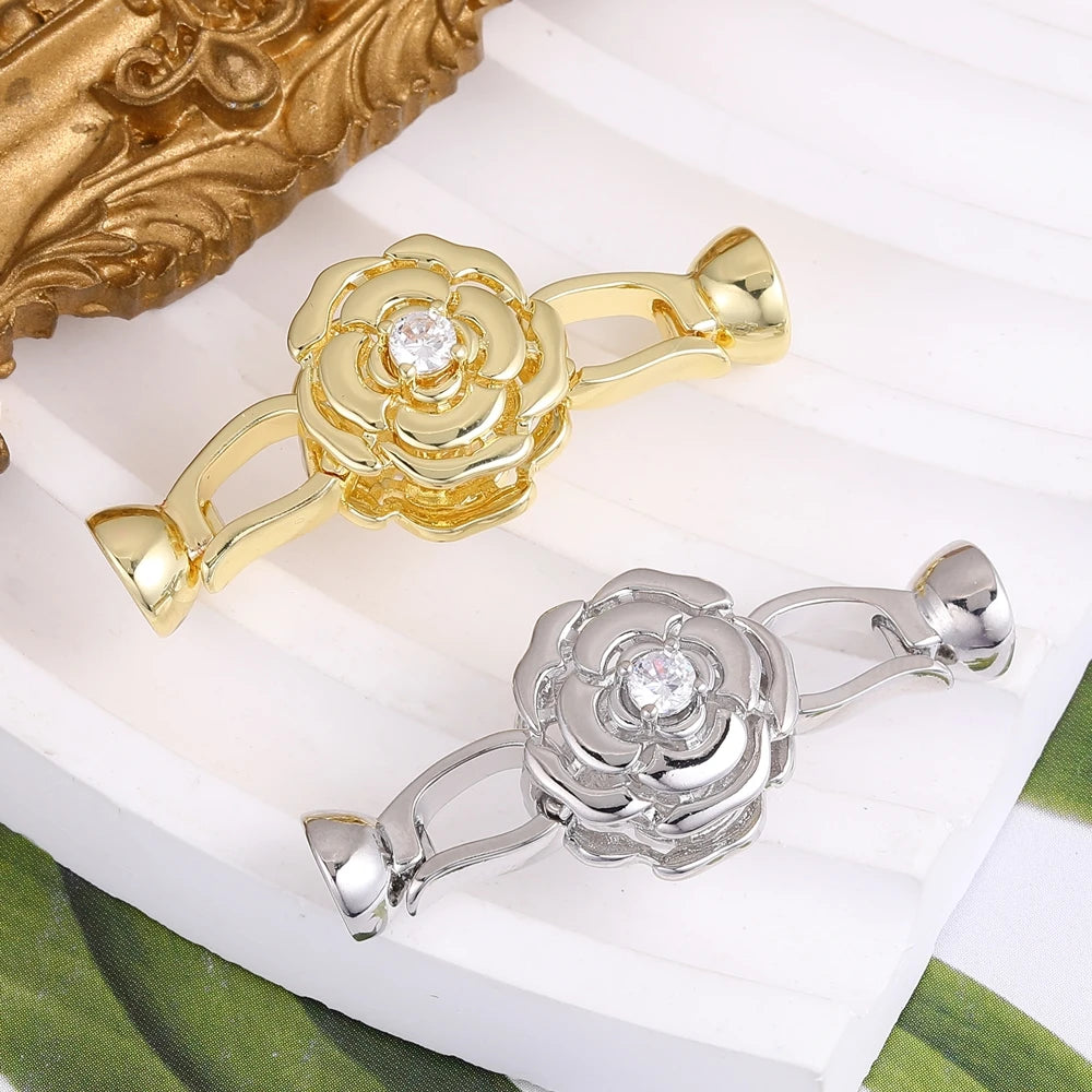 Juya DIY Needlwork Bead Jewelry Making Accessories Decoration Pearls Fittings Luxury Connector Clousure Fastener Clasps Supplies