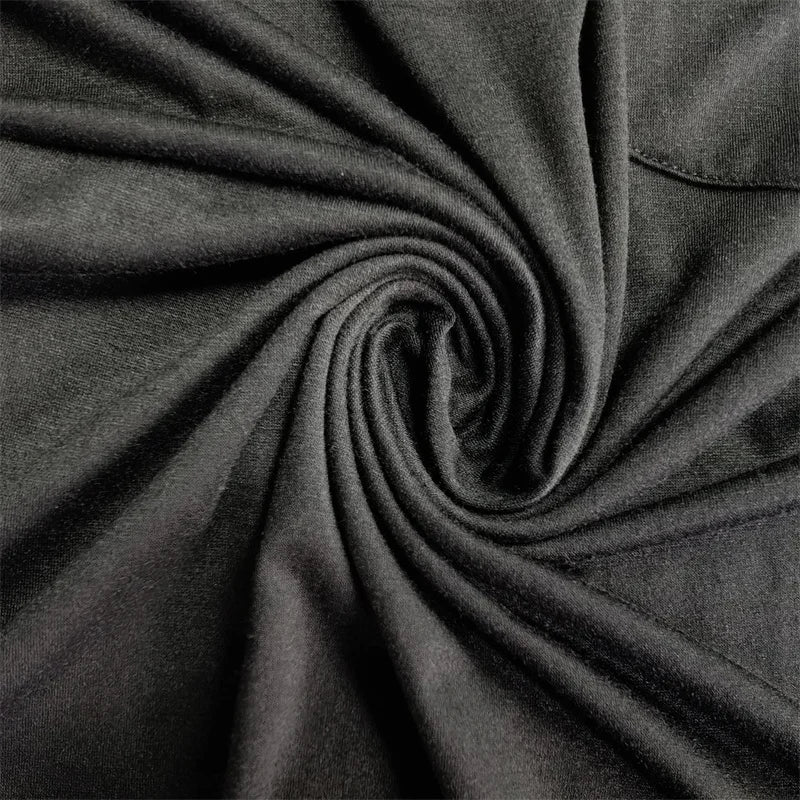 Men Fashion Casual T-Shirts Long Sleeve Tops For Man Soild O Neck Shirts Elastic Gym T Shirt Soccer Tees Streetwear Man Clothing