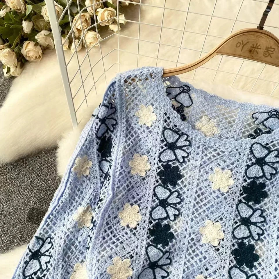 Boho Autumn Knitted Sweater Women O-neck Long Sleeve Hollow Out Tassel Female Tops Ladies Casual Streetwear Sweaters Dropship