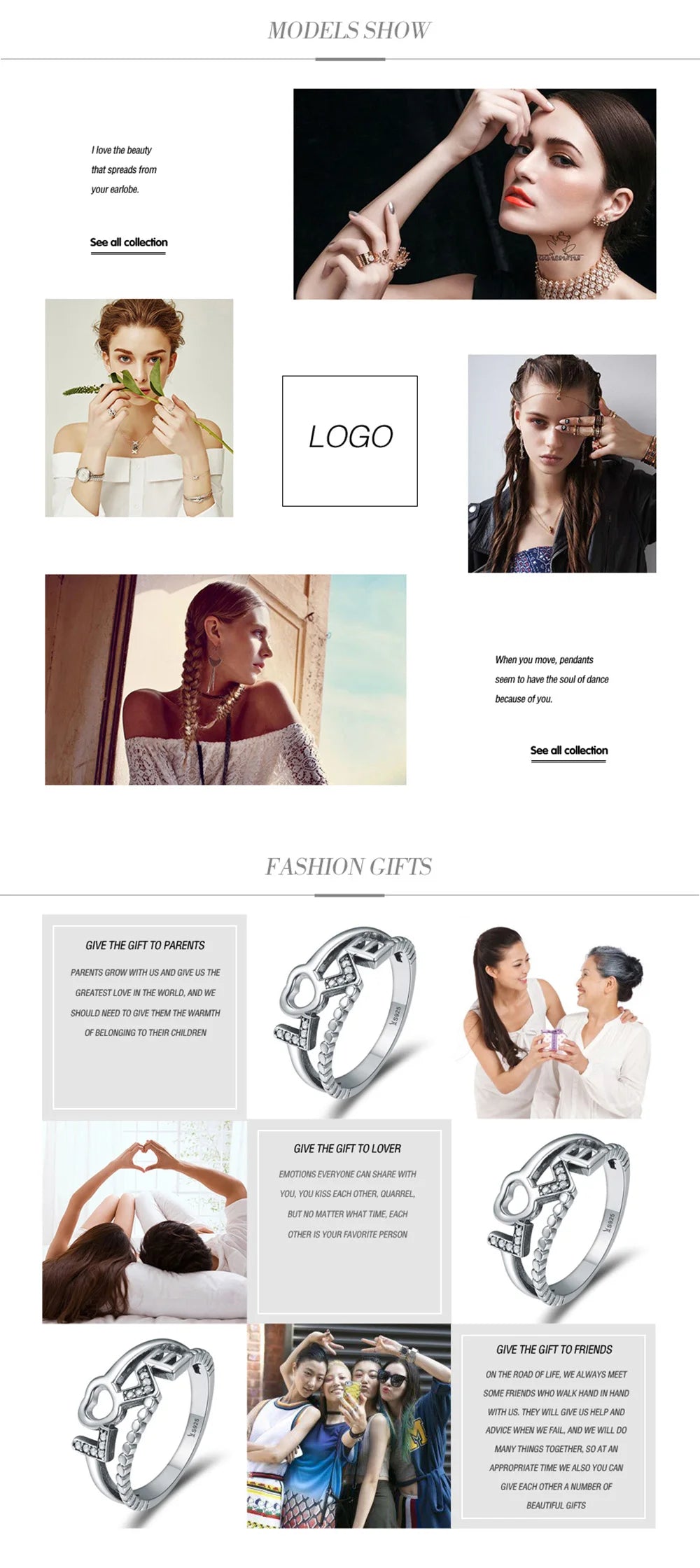 European and American Ladies' Fashionable and Shiny Necklaces, Earrings, Bracelets, Sets, Bridal Wedding Accessories and Gifts