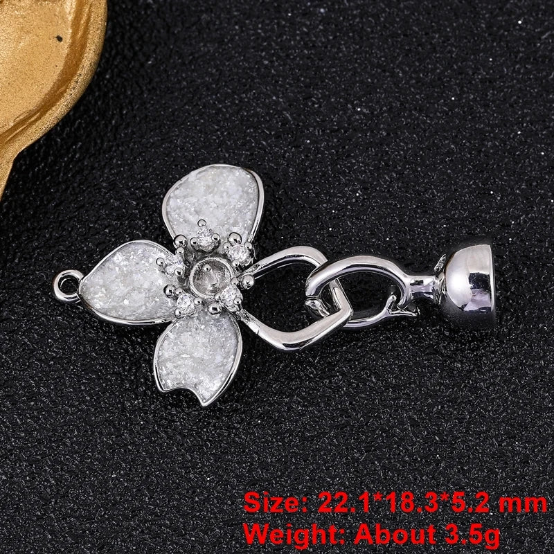 Juya DIY Needlwork Bead Jewelry Making Accessories Decoration Pearls Fittings Luxury Connector Clousure Fastener Clasps Supplies