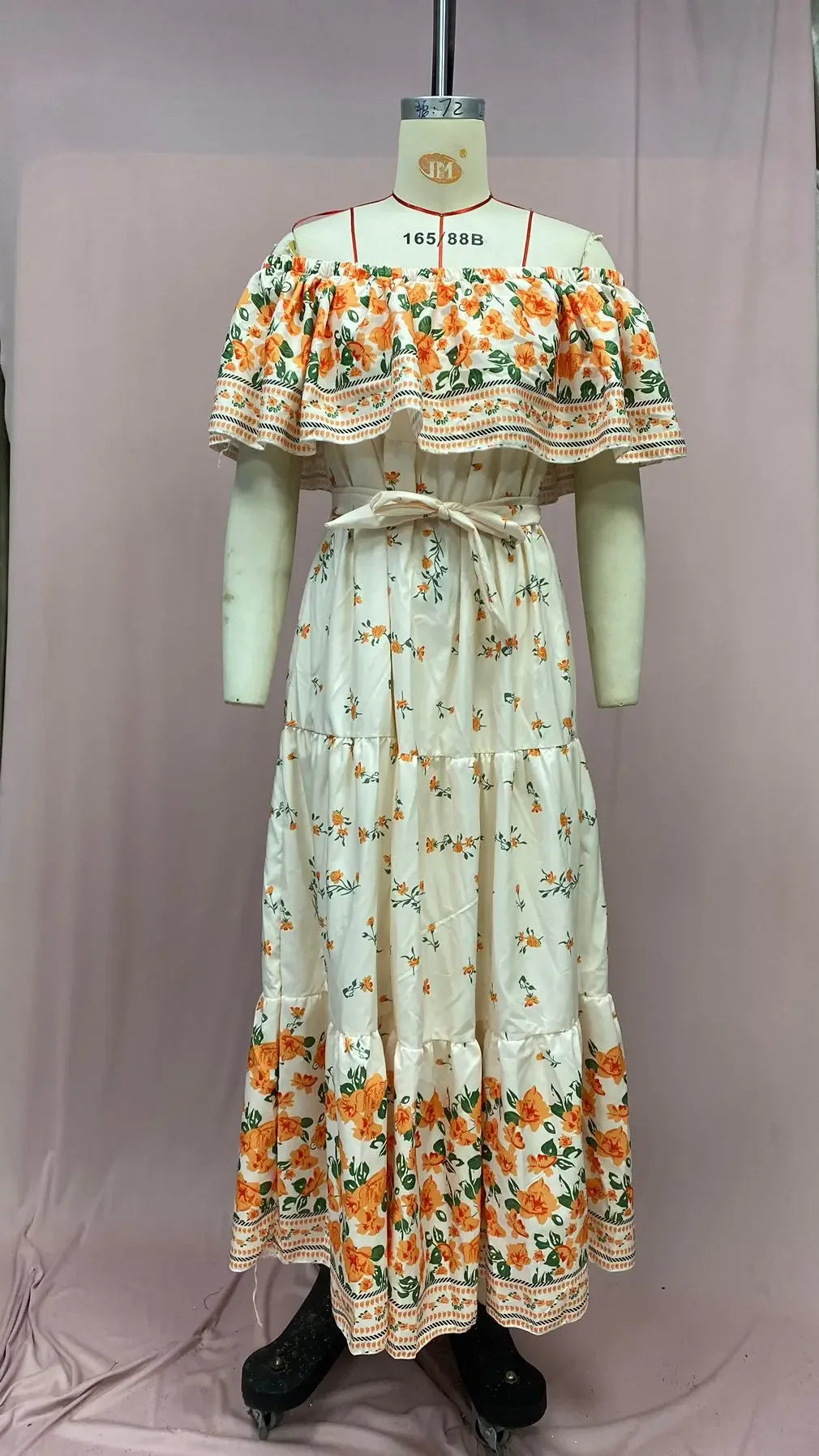 Boho Dress Women's One Shoulder Dress with Sexy and Fashionable Printed Long Style, Large Display, Summer New