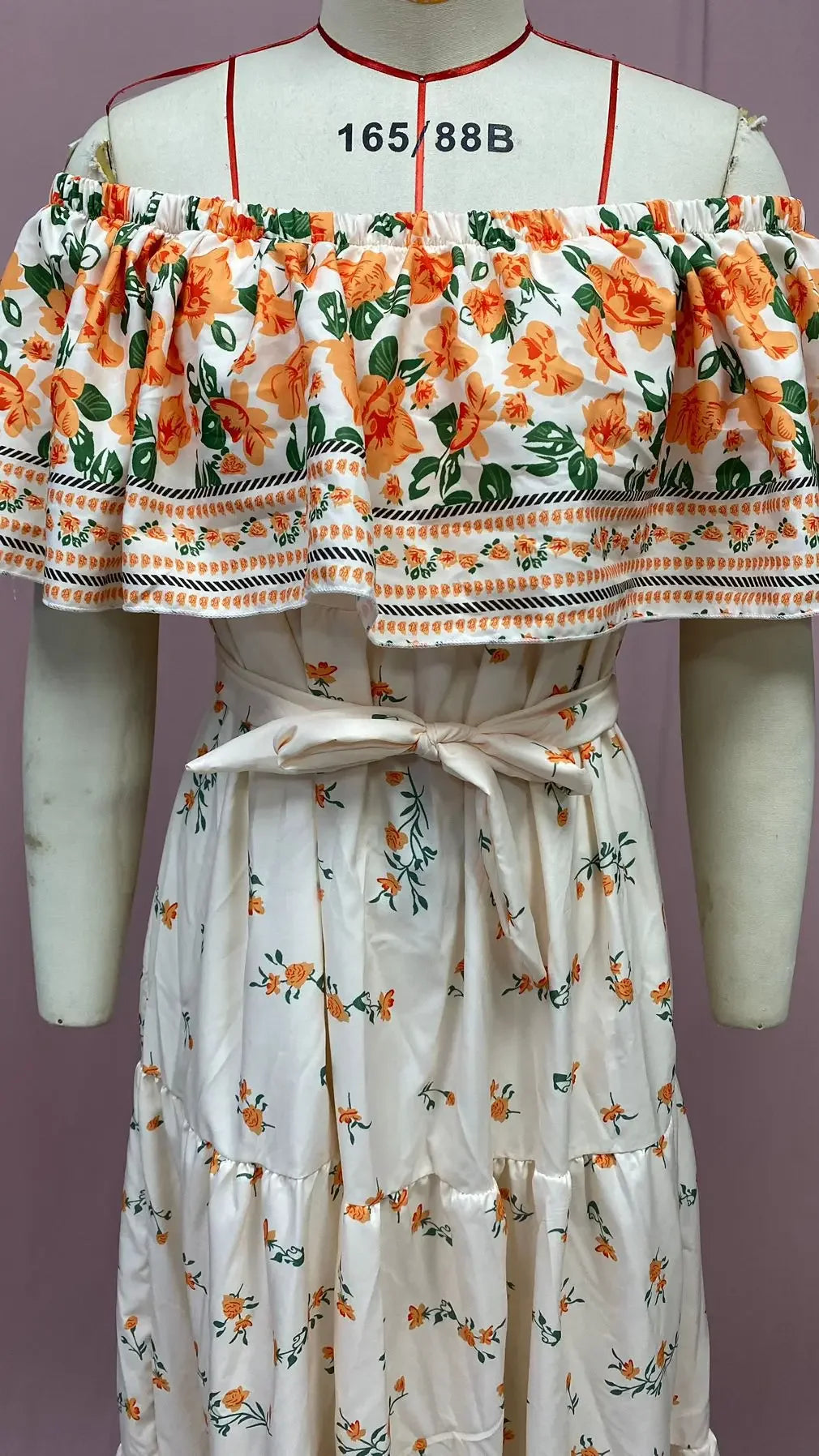 Boho Dress Women's One Shoulder Dress with Sexy and Fashionable Printed Long Style, Large Display, Summer New