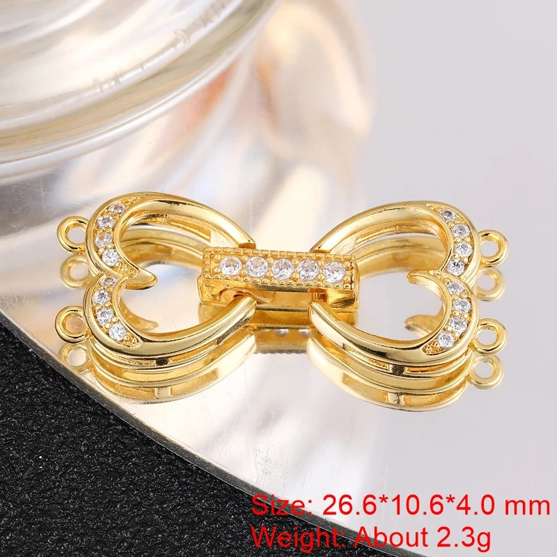Juya DIY Needlwork Bead Jewelry Making Accessories Decoration Pearls Fittings Luxury Connector Clousure Fastener Clasps Supplies
