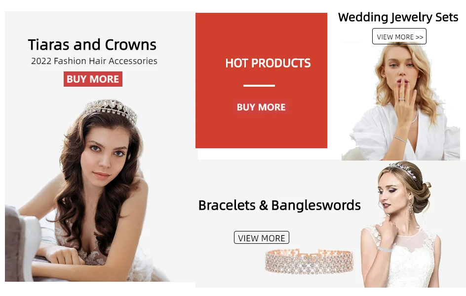 European and American Ladies' Fashionable and Shiny Necklaces, Earrings, Bracelets, Sets, Bridal Wedding Accessories and Gifts