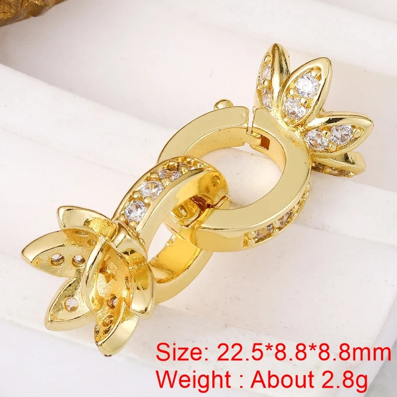 Juya DIY Needlwork Bead Jewelry Making Accessories Decoration Pearls Fittings Luxury Connector Clousure Fastener Clasps Supplies