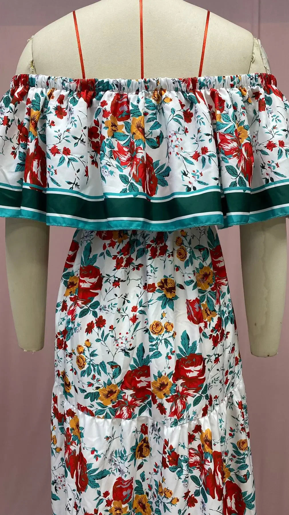 Boho Dress Women's One Shoulder Dress with Sexy and Fashionable Printed Long Style, Large Display, Summer New