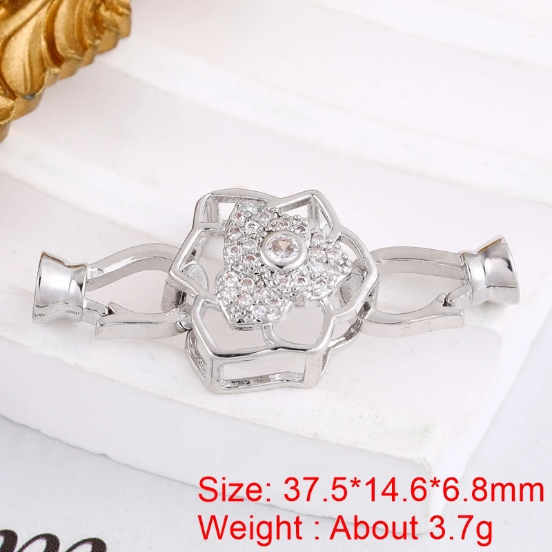 Juya DIY Needlwork Bead Jewelry Making Accessories Decoration Pearls Fittings Luxury Connector Clousure Fastener Clasps Supplies