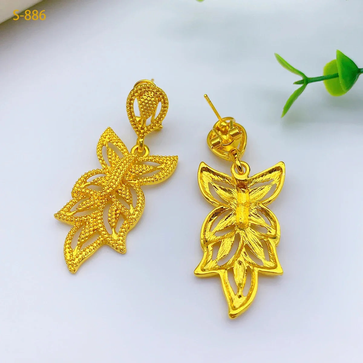 Nigerian Wedding Jewelry Dubai Gold Color African Necklace Bracelet Earrings Rings For Women Fashion Bridal Jewellery Sets Gifts