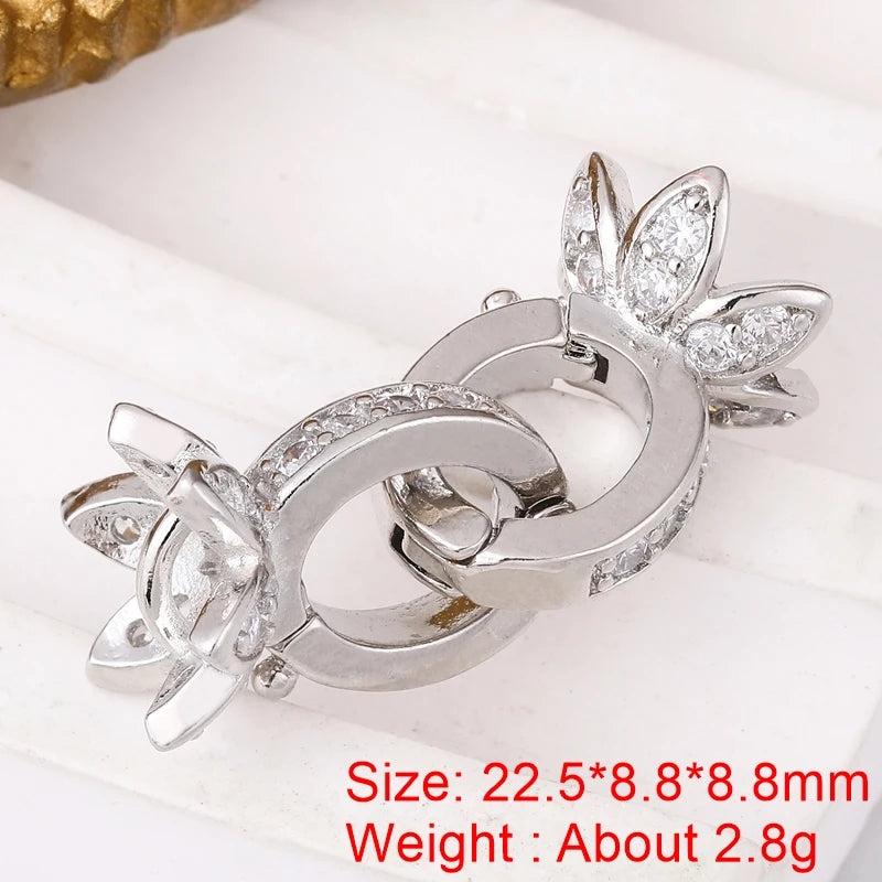 Juya DIY Needlwork Bead Jewelry Making Accessories Decoration Pearls Fittings Luxury Connector Clousure Fastener Clasps Supplies