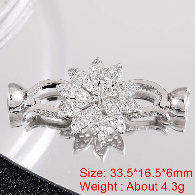 Juya DIY Needlwork Bead Jewelry Making Accessories Decoration Pearls Fittings Luxury Connector Clousure Fastener Clasps Supplies