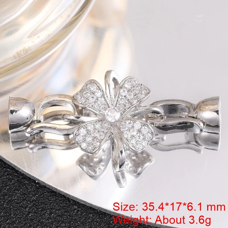 Juya DIY Needlwork Bead Jewelry Making Accessories Decoration Pearls Fittings Luxury Connector Clousure Fastener Clasps Supplies