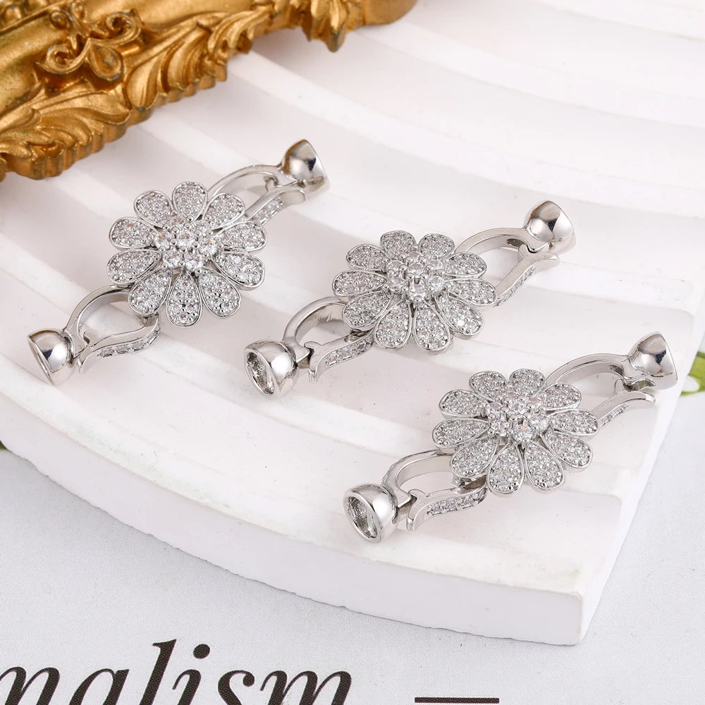 Juya DIY Needlwork Bead Jewelry Making Accessories Decoration Pearls Fittings Luxury Connector Clousure Fastener Clasps Supplies