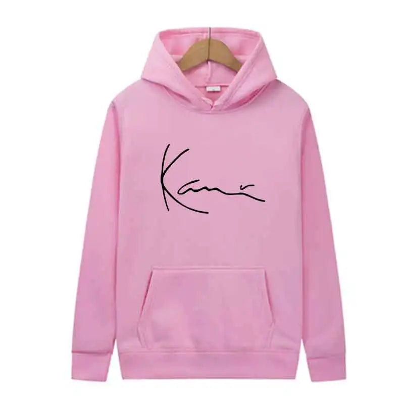 Men Blue White Fashion Trends Hoodie Print Casual Streetwear Sports Jogging Sweatshirt Pullover Spring Autumn Daily Unisex Cloth