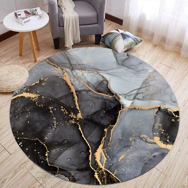 Modern 3d Round Carpet Living Room Decor Rugs Sofa Coffee Table Area Rug Home Decoraction Luxury Bedroom Washable Floor Mats