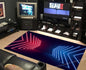 Gaming Room Rug Neon Gamer Carpet Living Room Bedroom Coffee Table Area Rug Home Decor Floor Mat Boys Girls Room Non-slip Mat