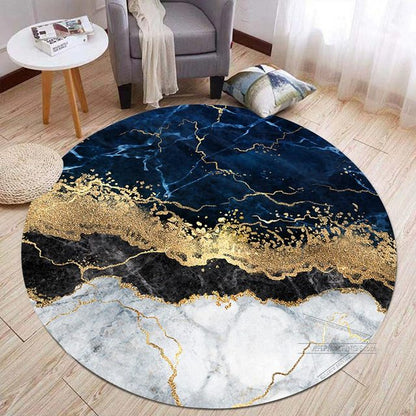 Modern 3d Round Carpet Living Room Decor Rugs Sofa Coffee Table Area Rug Home Decoraction Luxury Bedroom Washable Floor Mats