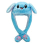 Plush Hat with Movable Ears and LED Light - Funny Soft Toy