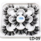 5 Pairs 25mm 3D Mink Lashes Bulk Russian Volume Fluffy Natural False Eyelashes Thick Dramatic Mink Eyelashes Wholesale maquiagem