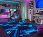 Gaming Room Rug Neon Gamer Carpet Living Room Bedroom Coffee Table Area Rug Home Decor Floor Mat Boys Girls Room Non-slip Mat