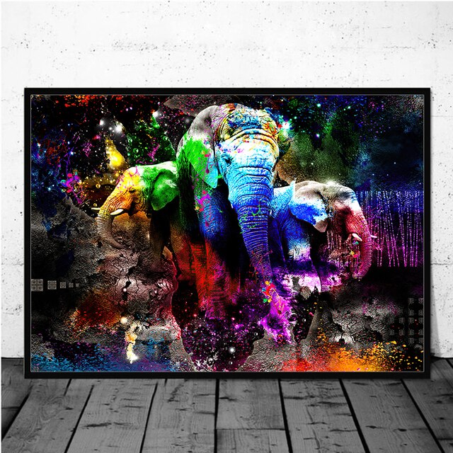 Abstract Lion Canvas Painting Print Street Graffiti Classic Animals Wall Art Posters Modern Pattern Wall Decoration Home Decor