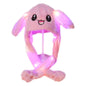 Plush Hat with Movable Ears and LED Light - Funny Soft Toy