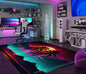Gaming Room Rug Neon Gamer Carpet Living Room Bedroom Coffee Table Area Rug Home Decor Floor Mat Boys Girls Room Non-slip Mat