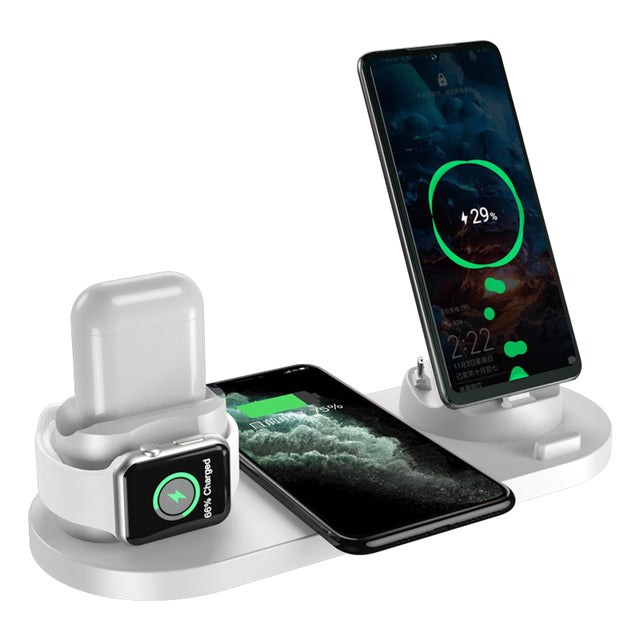 15W 6 in 1 Qi Wireless Charger Stand